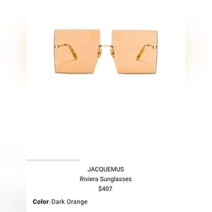 Jacquemus Riviera Sunglasses - Tan